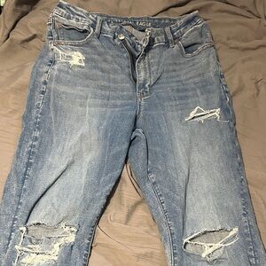 American Eagle Light Wash Distressed Jeans
